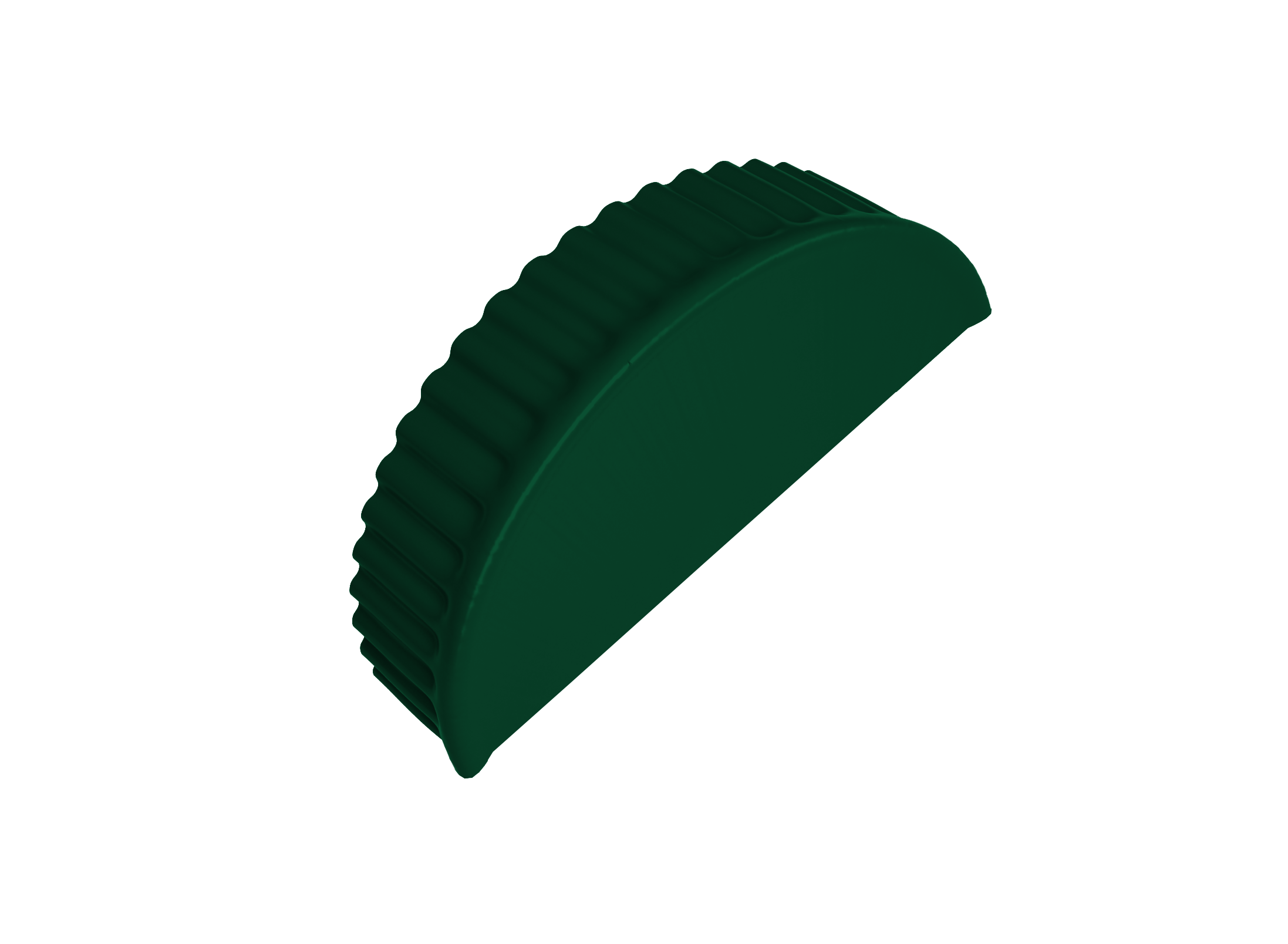 Заглушка малая торцевая 0,45 PE RAL 6005 зеленый мох