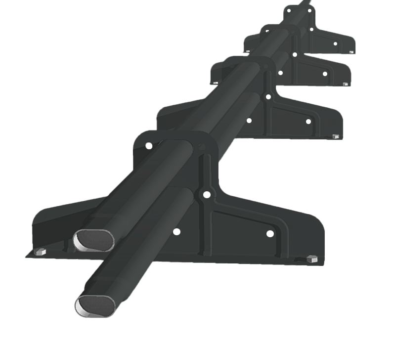 Снегозадержатель Стандарт Т4 d 40х20 RAL 7016 (3м)