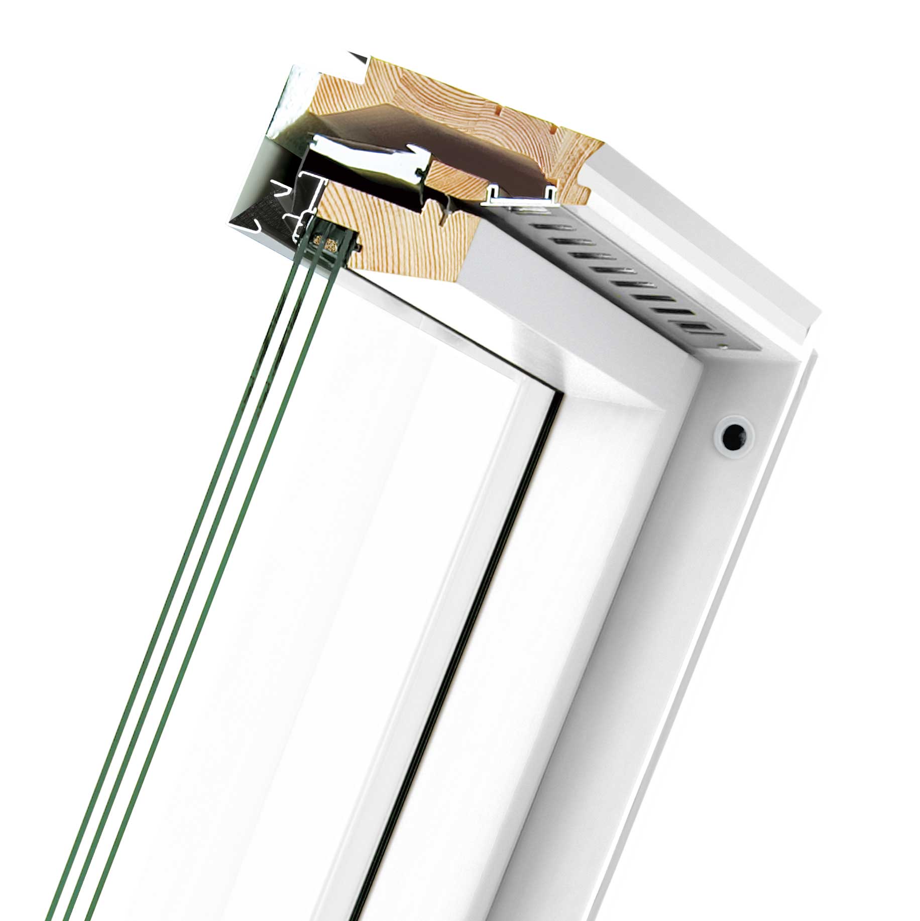 Окно мансардное FAKRO FTU-V U4 78х160 (двухкамерное, полиуретановый лак)