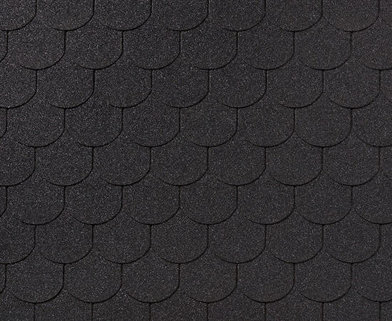 Черепица гибкая RoofShield Фемили Эко Лайт Готик графитно-черный