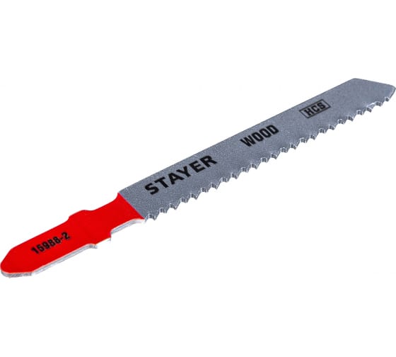 Полотно для электролобзика Stayer Professional T119B 50х2мм, по дереву, фанере, ДСП, Т-хвостовик, HCS сталь, 2шт (15988-2_z02)