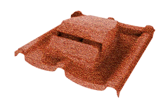 Вентилятор кровельный для композитной черепицы Metrotile RV75 Mistral терракотовый