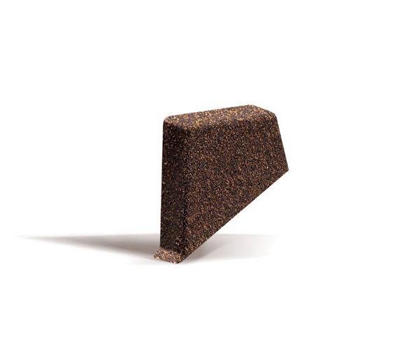 Заглушка планки торцевой левая для композитной черепицы Metrotile кофе