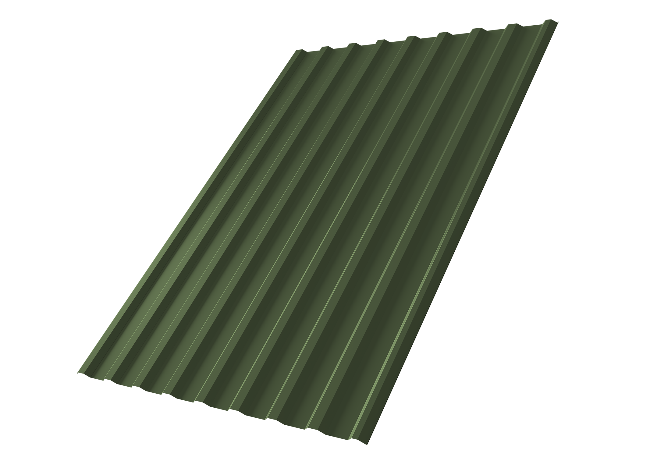 Профнастил С20R Grand Line 0,5 Satin Matt TX RAL 6020 хромовая зелень