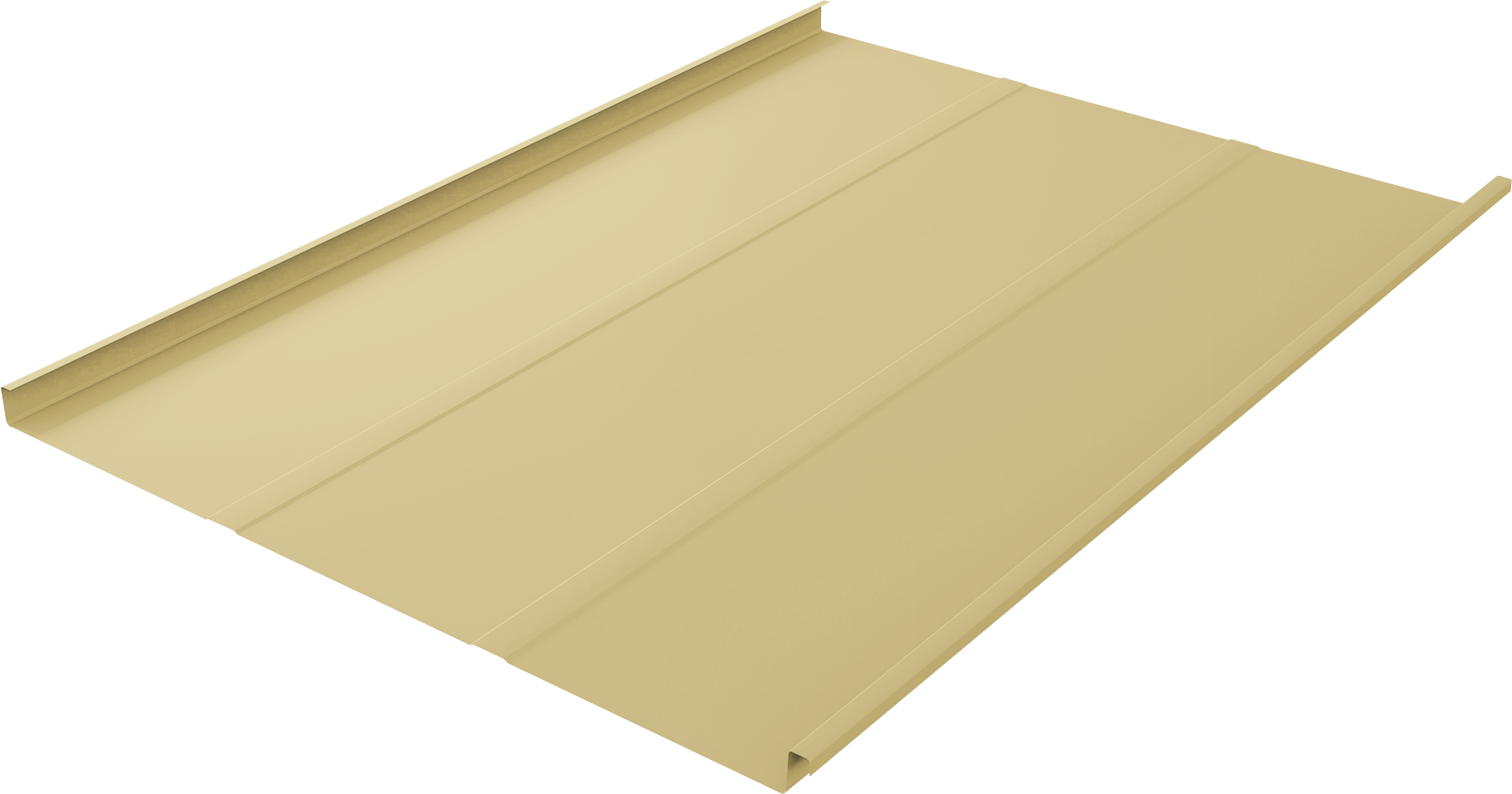 Фальц двойной стоячий Line Grand Line 0,45 PE с пленкой на замках RAL 1014 слоновая кость