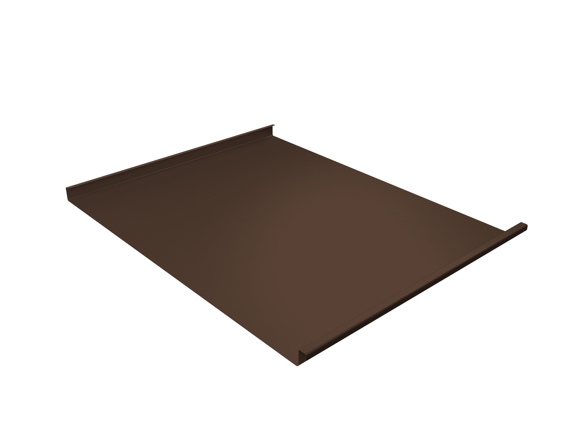 Фальц двойной стоячий Grand Line 0,45 Drap-double TX с пленкой на замках RAL 8017 шоколад