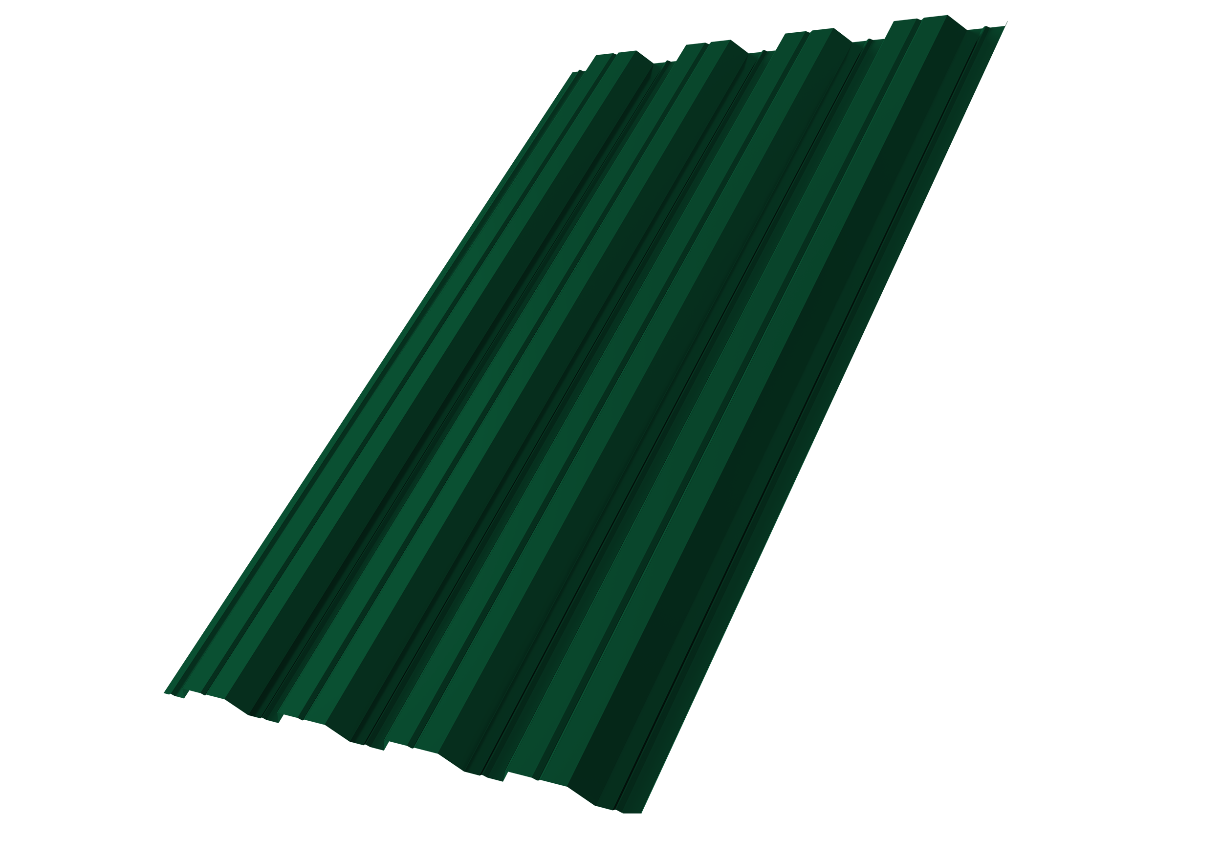 Профнастил НС44A Grand Line 0,7 PE RAL 6005 зеленый мох