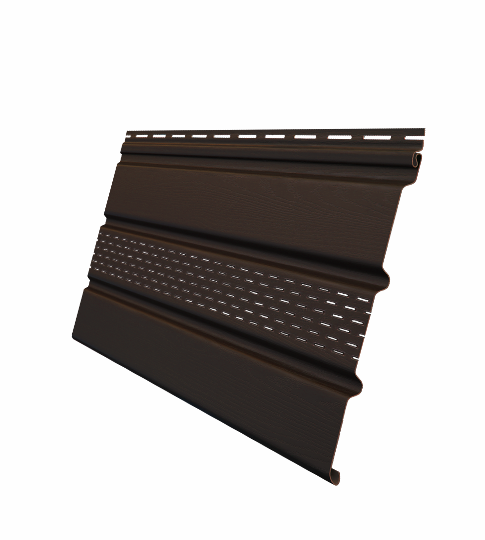 Комплект Софит Grand Line Classic частично перфорированный 1,5м коричневый (10шт)