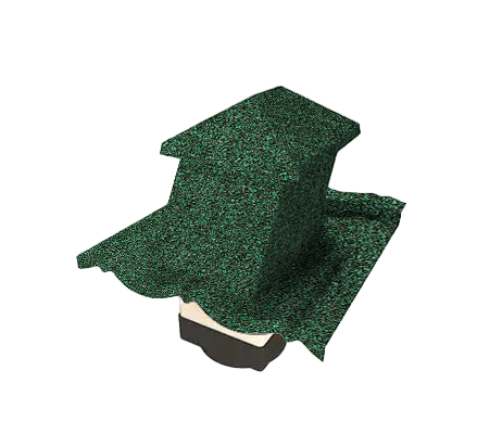 Вентилятор кровельный для композитной черепицы Metrotile HV15-15 MetroClassic зеленый