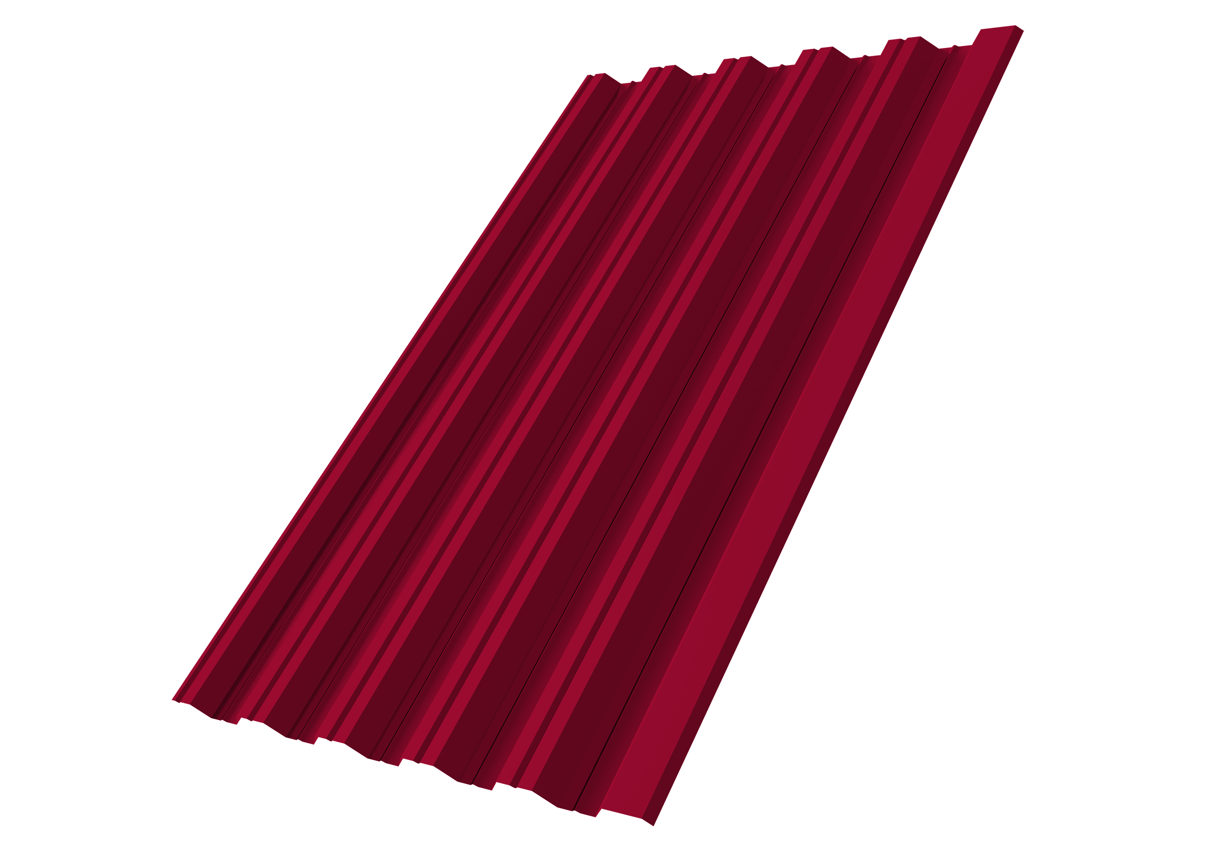 Профнастил НС35R Grand Line 0,45 PE RAL 3003 рубиново-красный