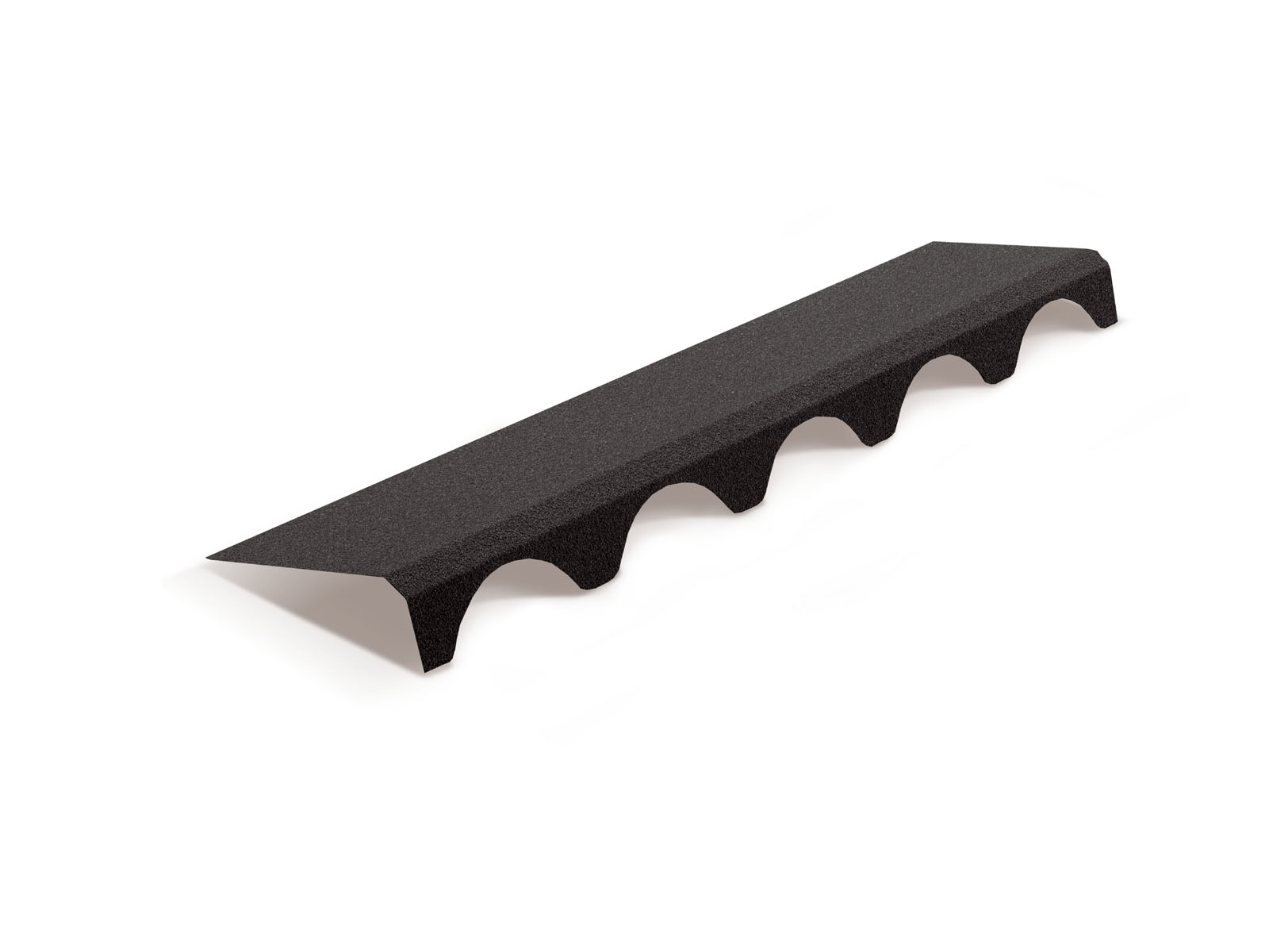 Элемент подконьковый для композитной черепицы Metrotile Romana черный (1,1м)