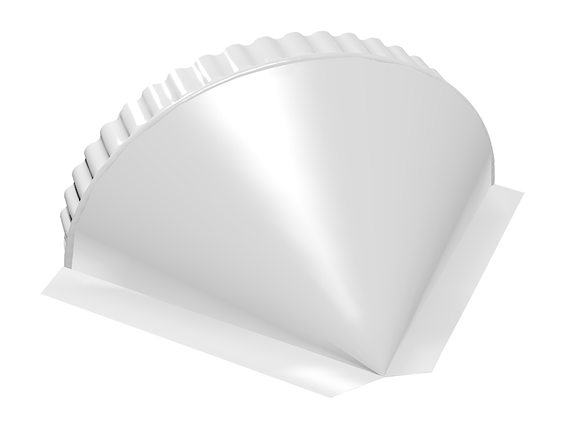 Заглушка конусная 0,45 PE RAL 9003 сигнальный белый