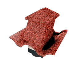 Вентилятор кровельный для композитной черепицы Metrotile HV15-15 Romana красный