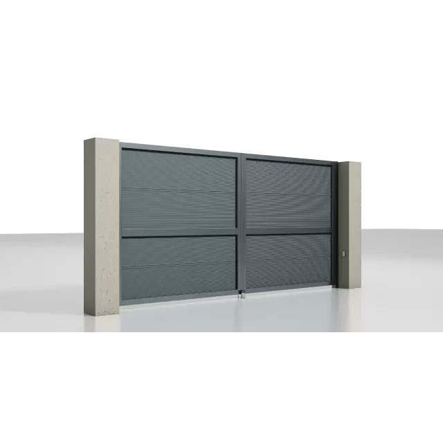 Распашные ворота с электроприводом Prestige 4500x2000 мм