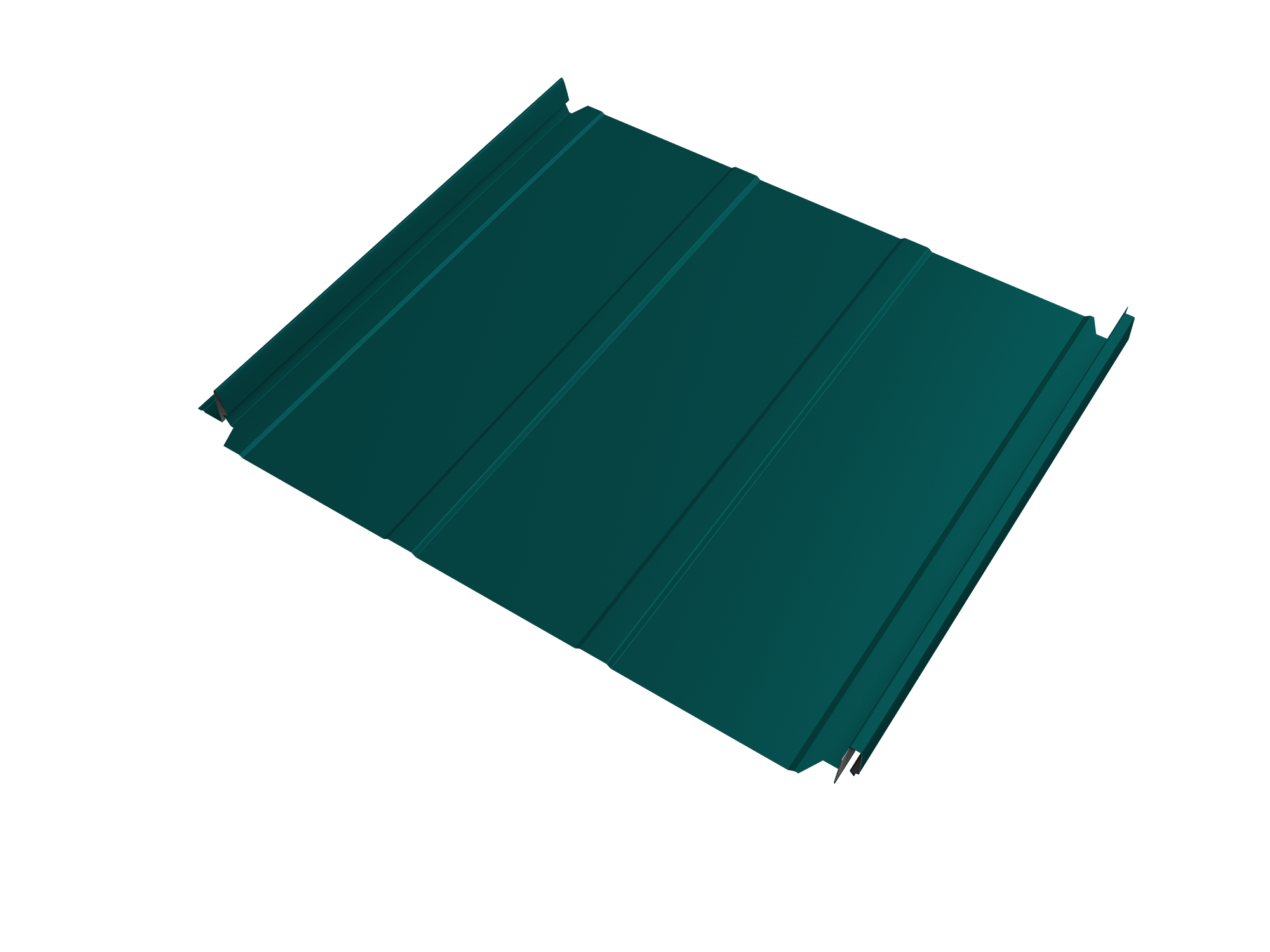 Кликфальц Double Pro Line Grand Line 0,45 PE с пленкой на замках RAL 5021 водная синь