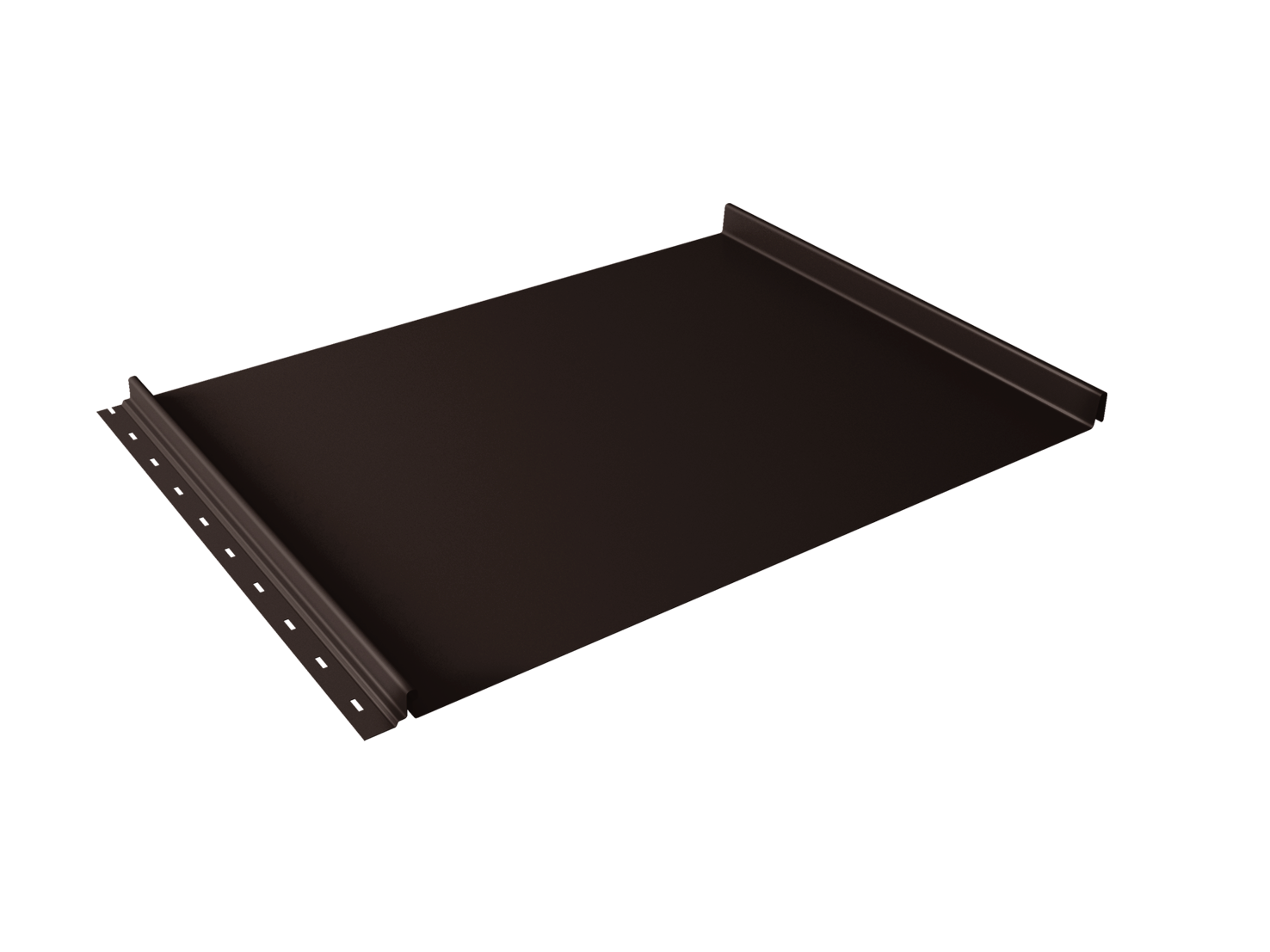 Кликфальц Grand Line 0,5 Velur X с пленкой на замках RAL 8017 шоколад