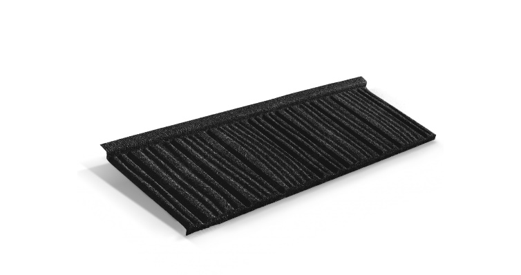 Лист композитной черепицы Metrotile WoodShake черный