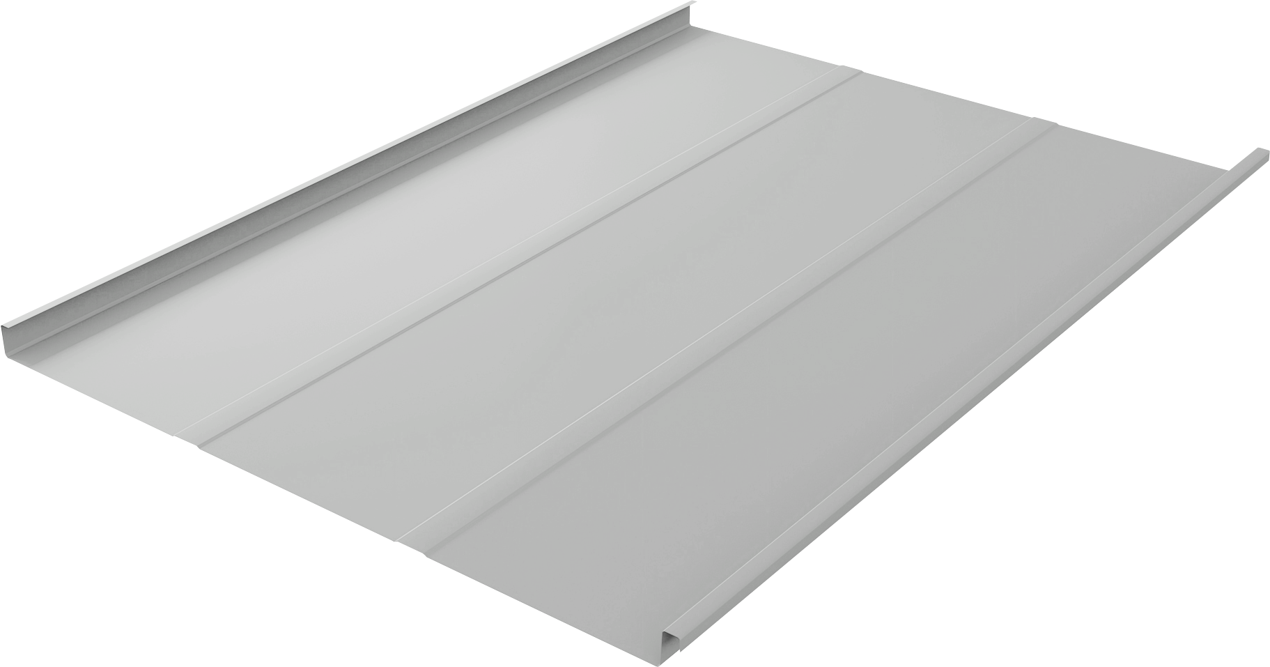 Фальц двойной стоячий Line Grand Line 0,45 Drap TX с пленкой на замках RAL 7047 телегрей 4