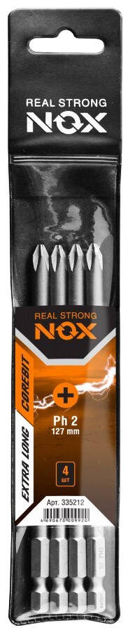 Бита Nox Corebit Ph2, 127мм, E6,3 4 штуки (335127-4)