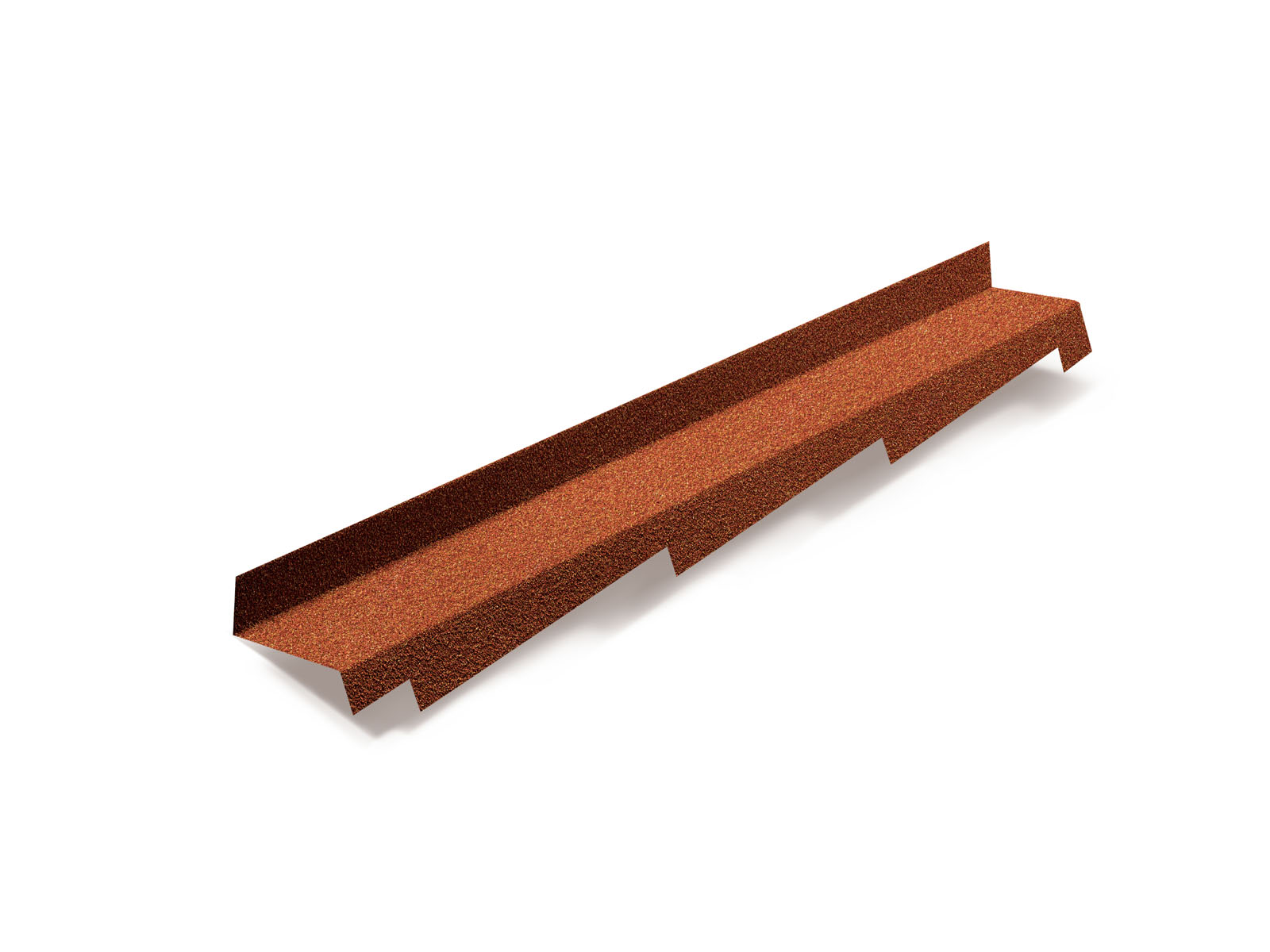 Планка примыкания правая для композитной черепицы Metrotile терракотовый (1,25м)