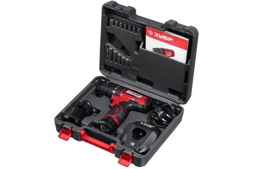 Дрель-шуруповерт аккумуляторная Зубр 12В, 2х2Ач, в кейсе (ДШЛ-125-22)