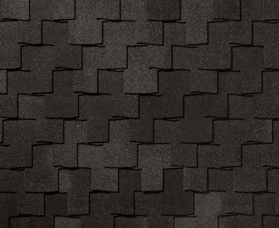 Черепица гибкая RoofShield Премиум Фьюжн черный янтарь