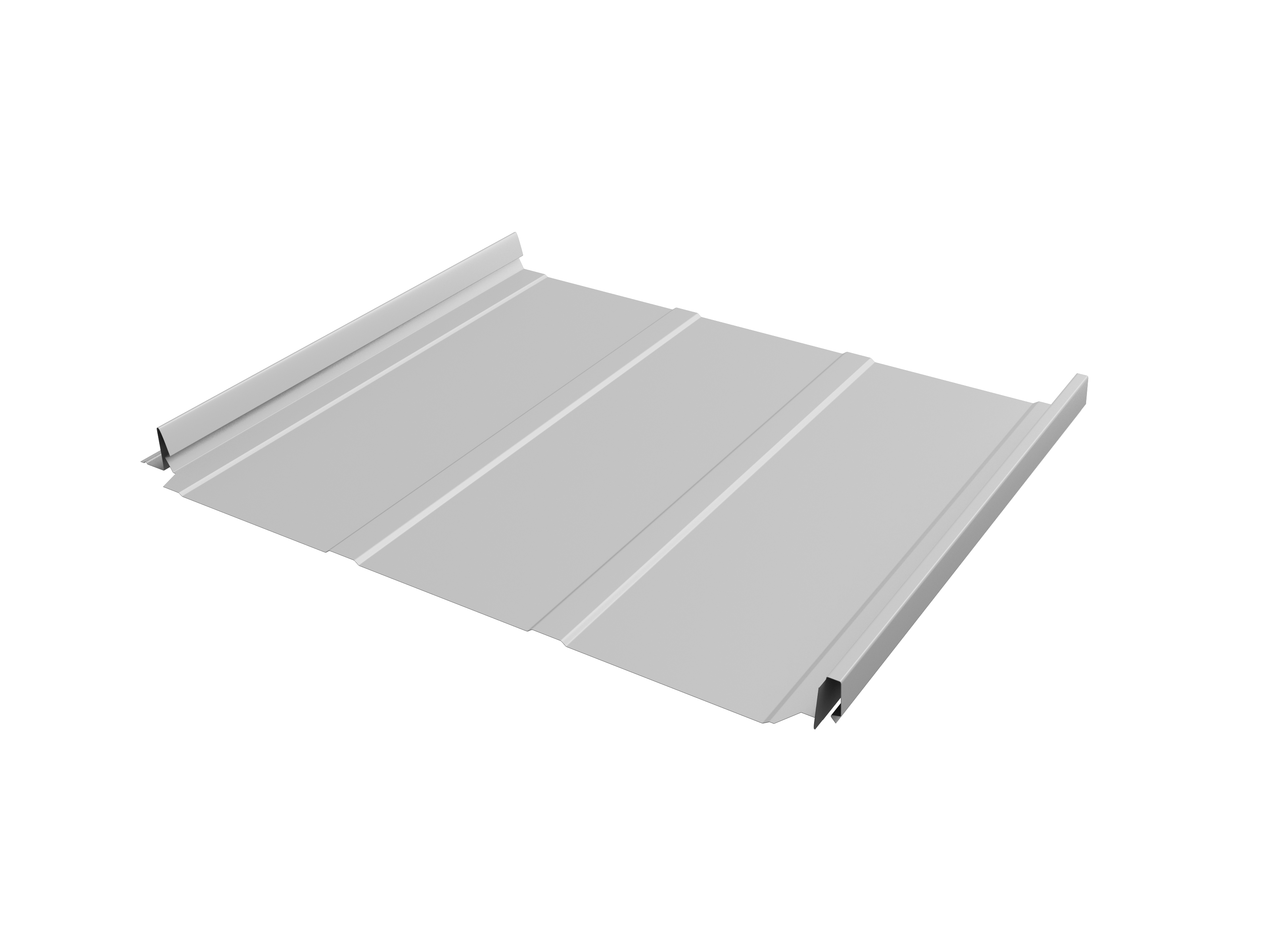 Кликфальц Pro Line Grand Line 0,5 Satin с пленкой на замках RAL 9003 сигнальный белый