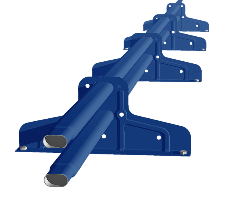 Снегозадержатель Стандарт Т4 d 40х20 RAL 5005 (3м)