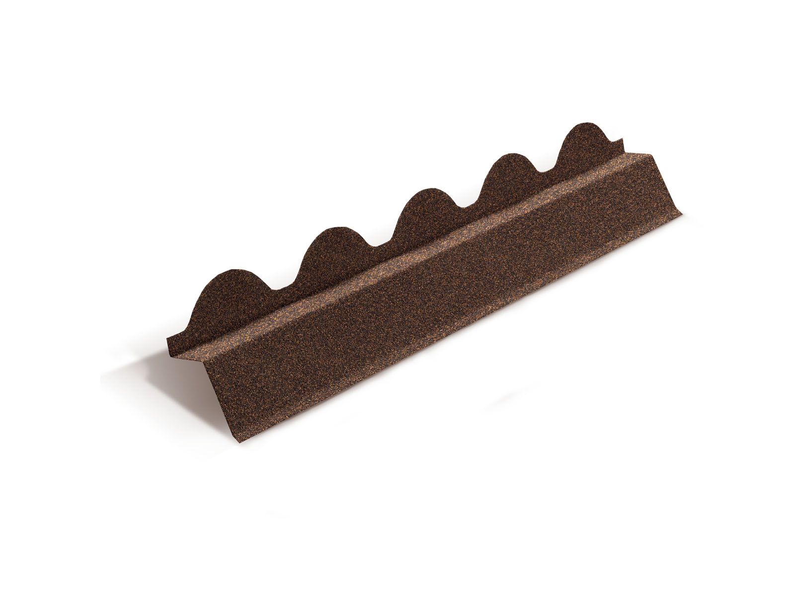 Планка карнизная для композитной черепицы Metrotile Romana кофе (1,1м)