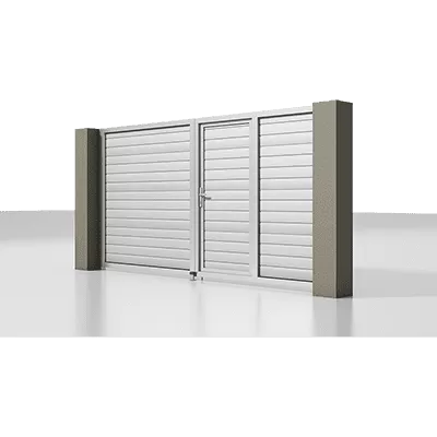 Распашные ворота Prestige 4000x2000 мм с калиткой