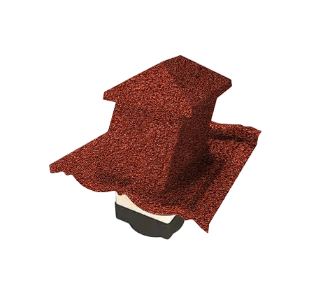 Вентилятор кровельный для композитной черепицы Metrotile HV15-15 MetroClassic красный