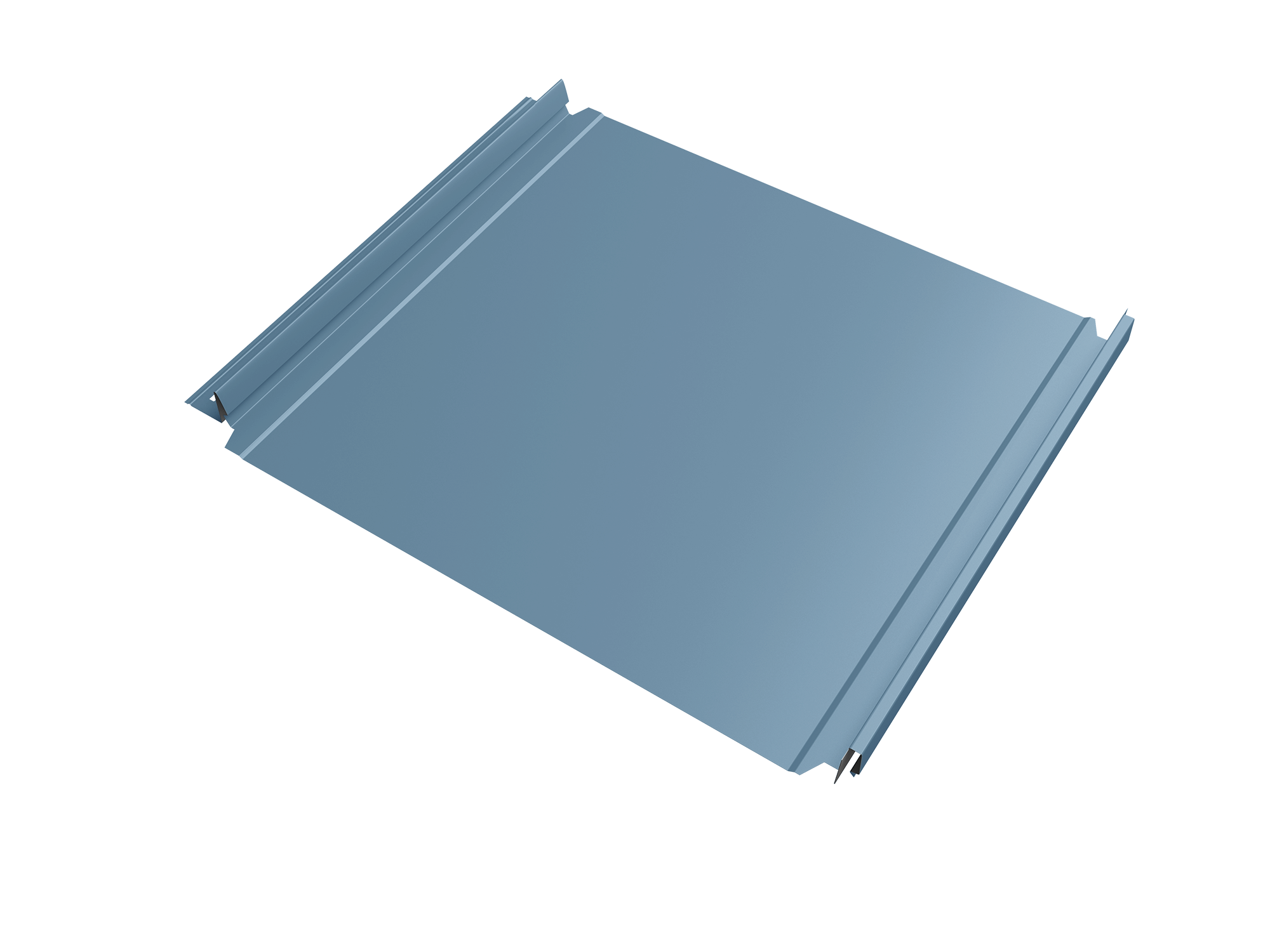 Кликфальц Double Pro Grand Line 0,45 Drap TX с пленкой на замках RAL 5024 пастельно-синий