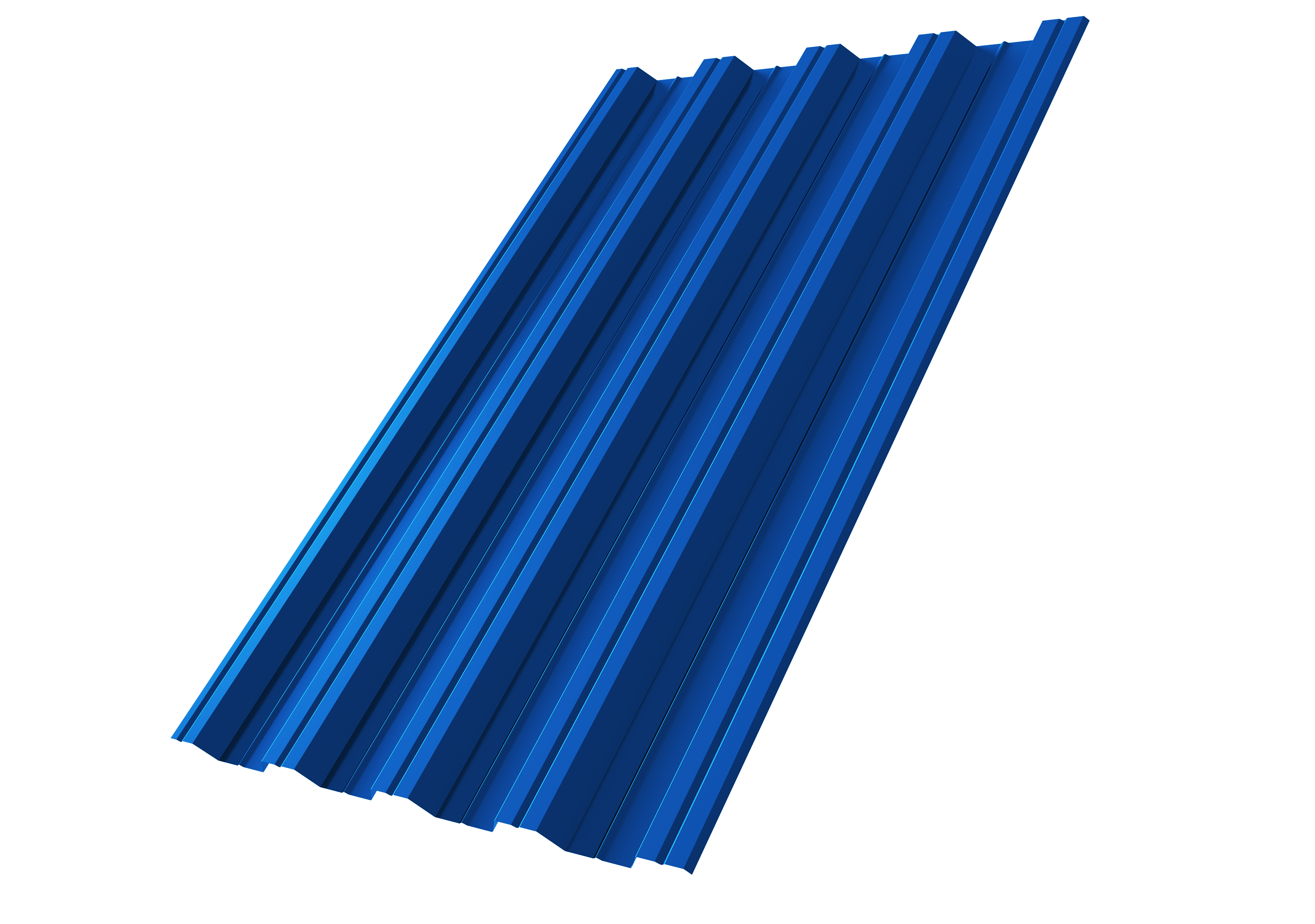 Профнастил НС44R Grand Line 0,7 PE RAL 5005 сигнальный синий