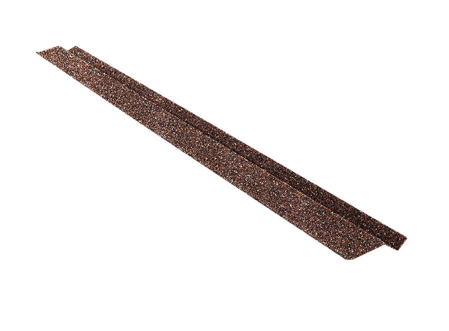 Планка карнизная малая для композитной черепицы Grand Line Barcelona new брауни (1,25м)