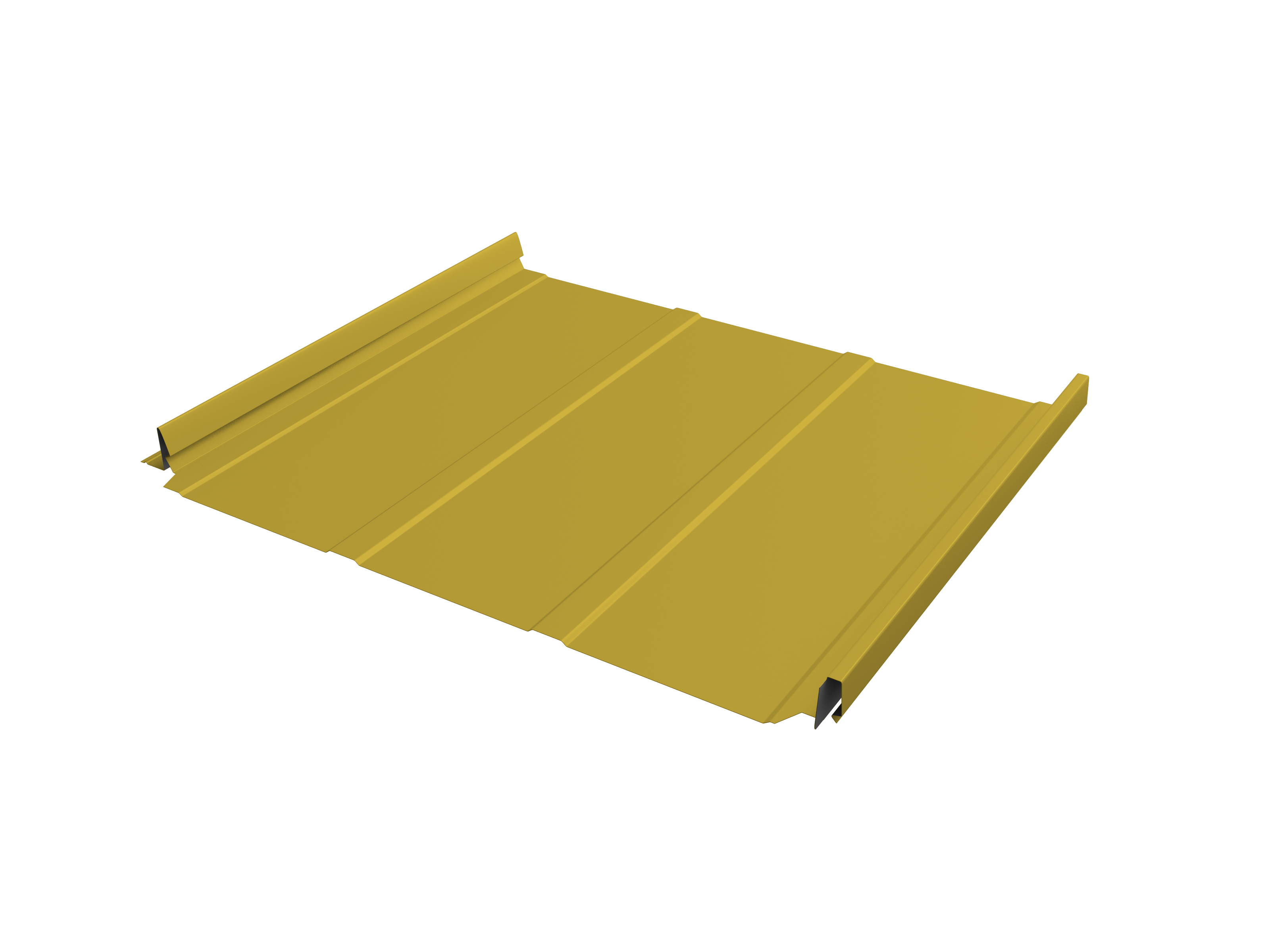 Кликфальц Pro Line Grand Line 0,45 PE с пленкой на замках RAL 1018 цинково-желтый