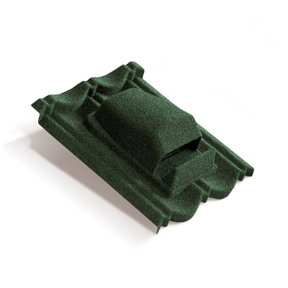 Вентилятор кровельный для композитной черепицы Metrotile RV75 MetroBond зеленый