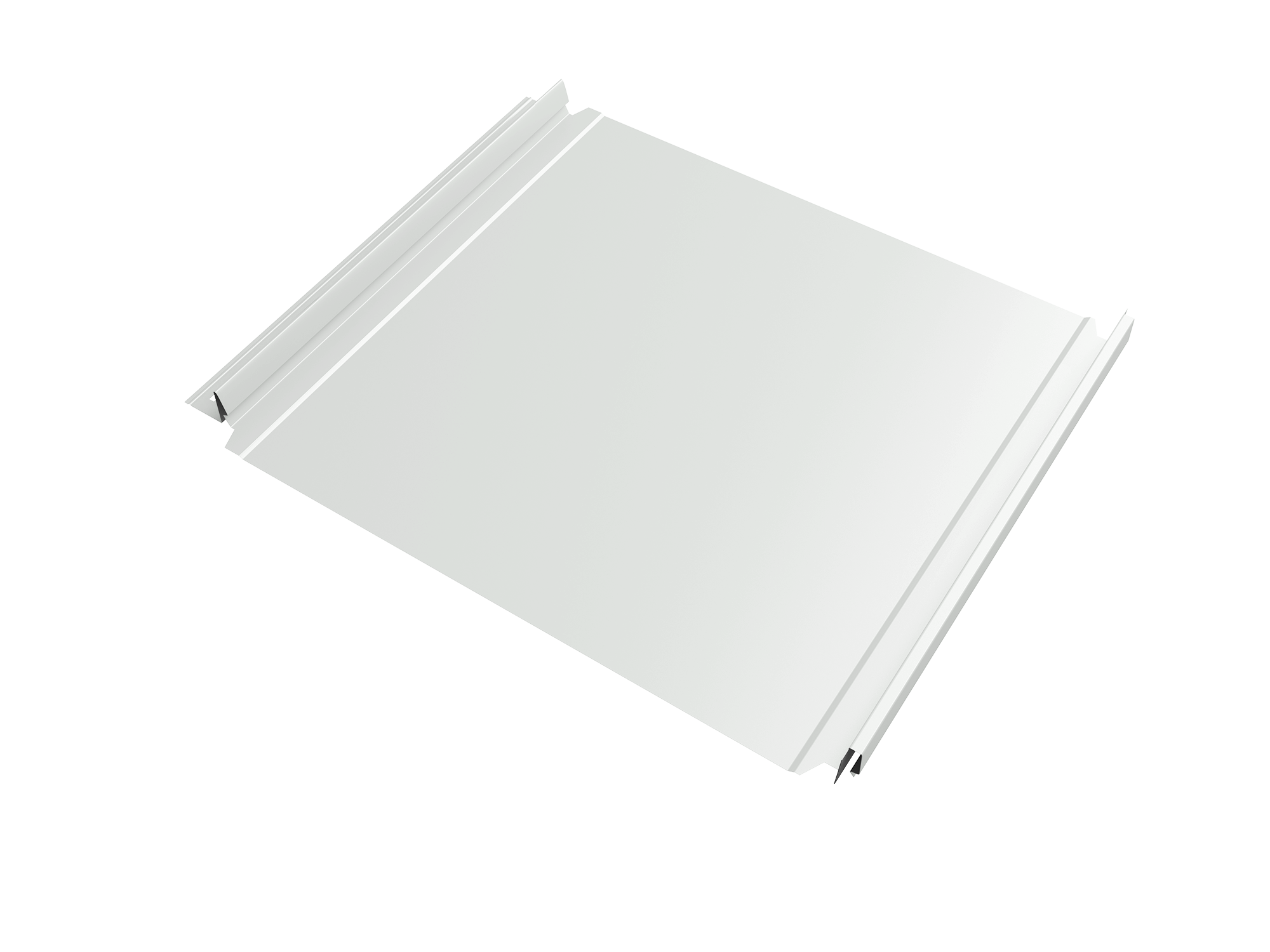 Кликфальц Double Pro Grand Line 0,5 Satin с пленкой на замках RAL 9003 сигнальный белый