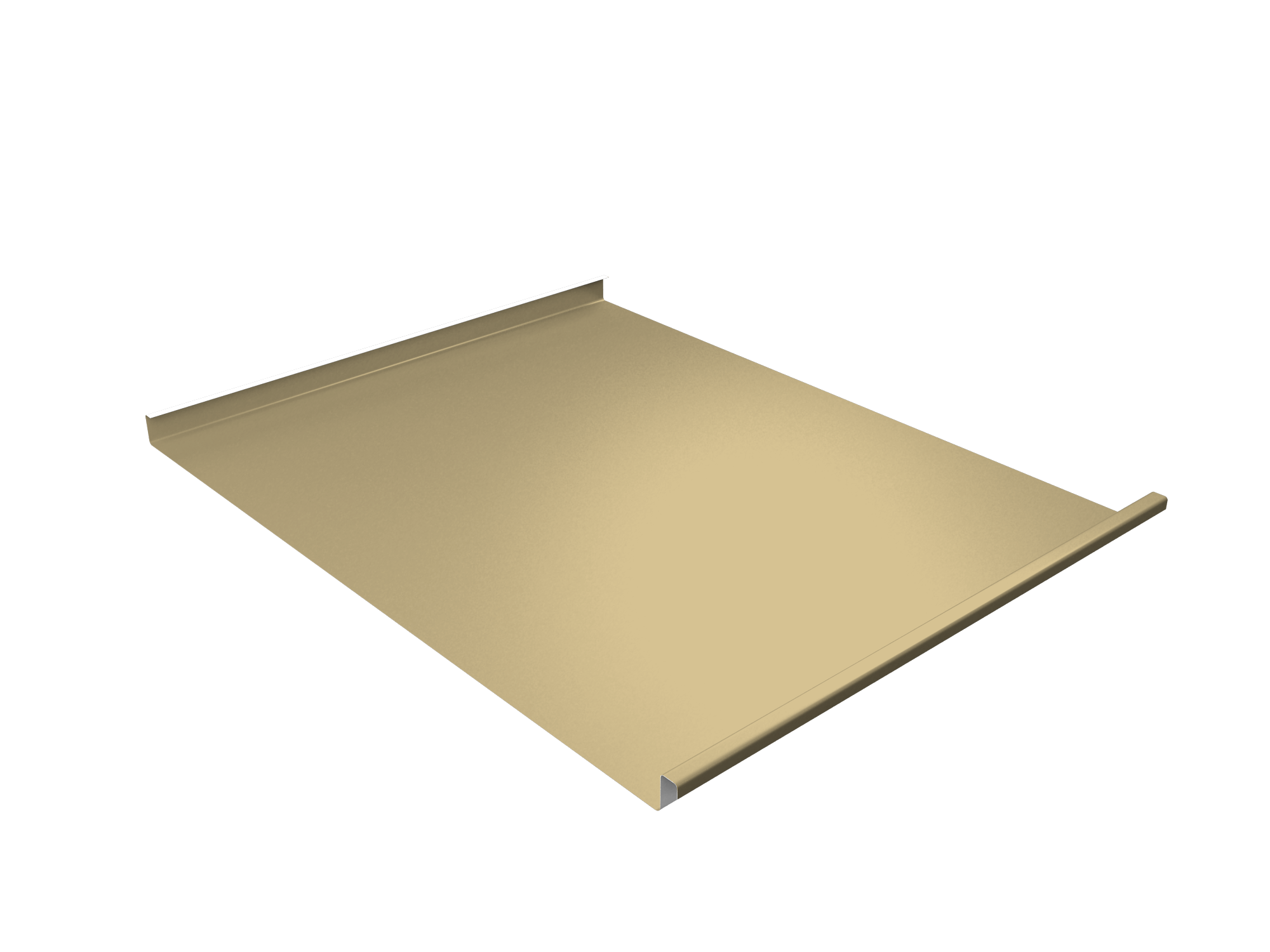 Фальц двойной стоячий Grand Line 0,45 PE с пленкой на замках RAL 1014 слоновая кость