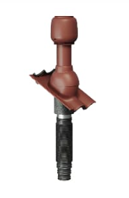 Комплект универсальный вентиляции Braas D125 для волновой черепицы Франкфуртская/Таунус, вишня