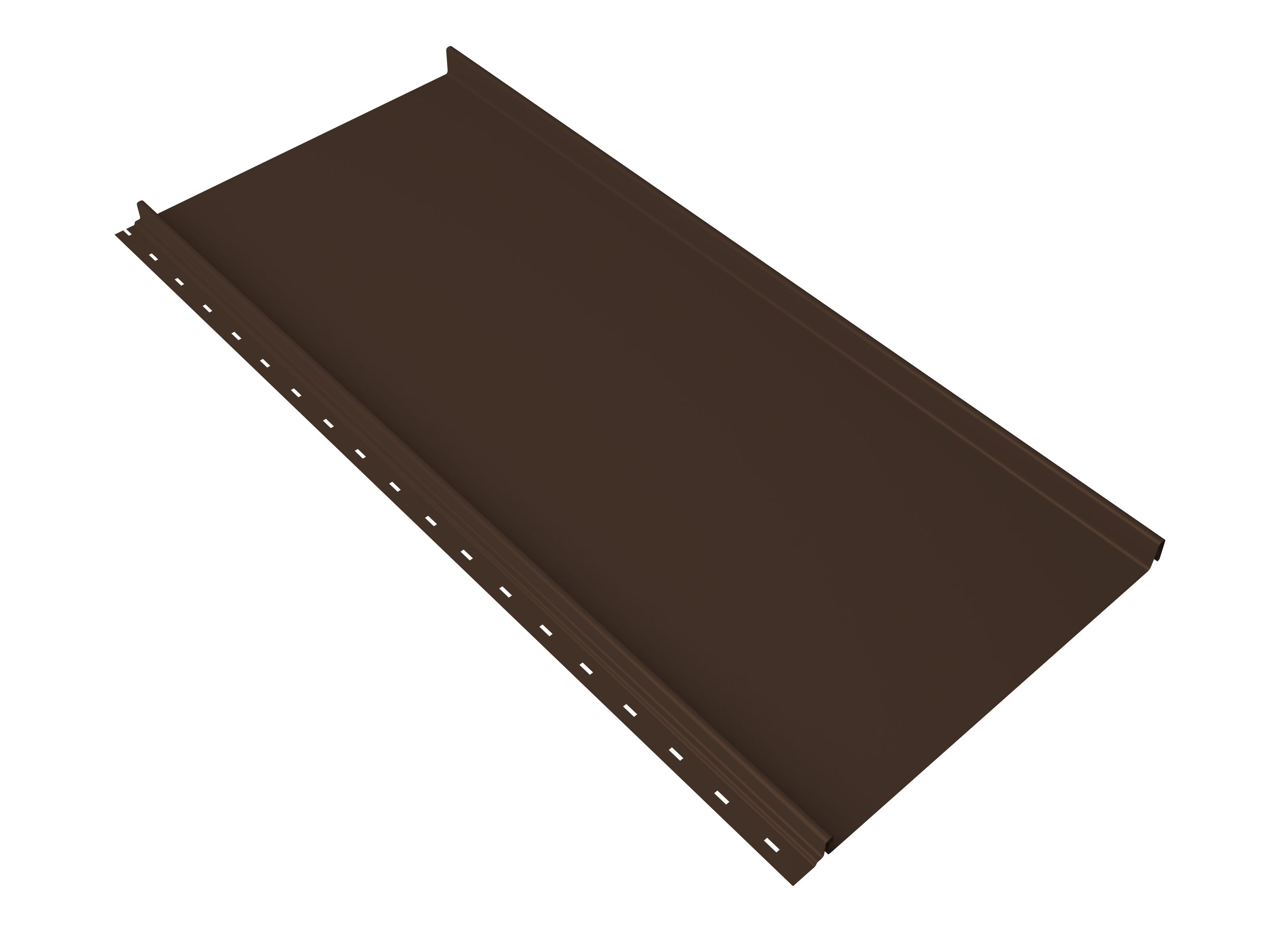 Кликфальц mini Grand Line 0,5 Atlas X с пленкой на замках RAL 8017 шоколад