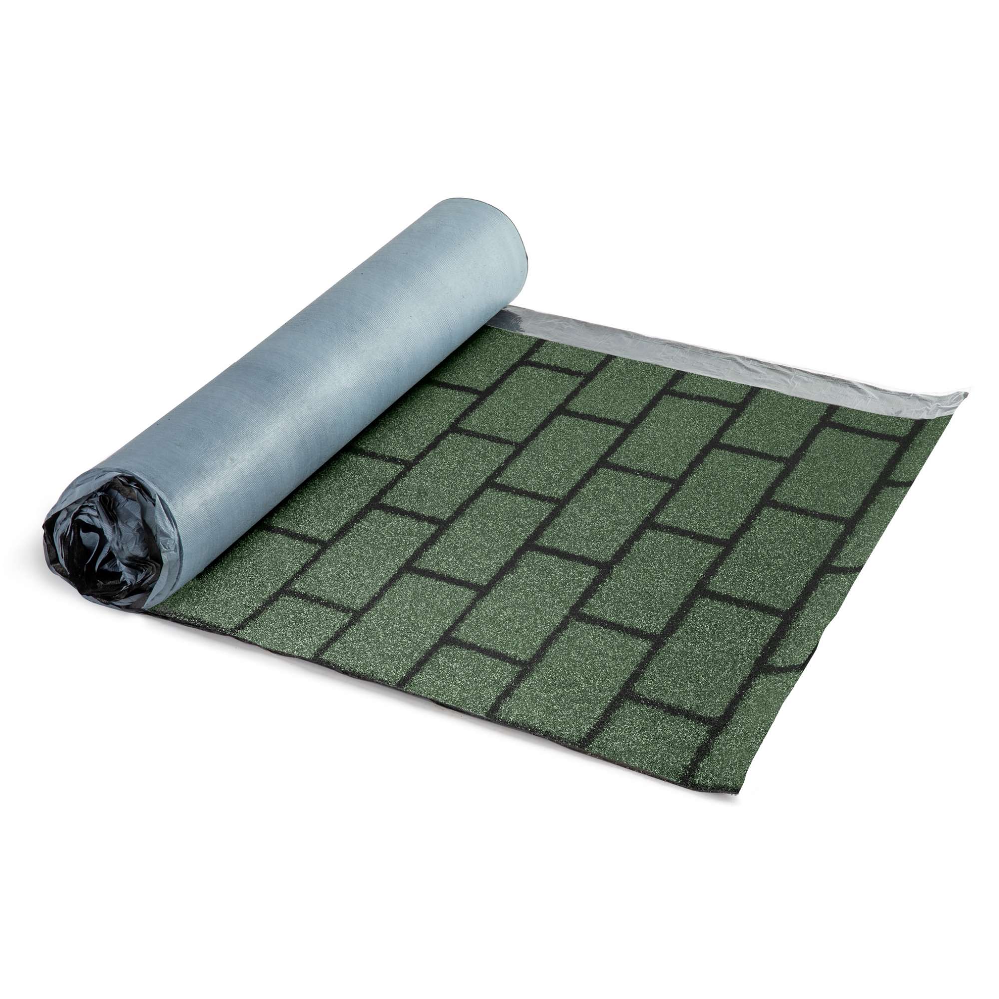 Черепица рулонная Технониколь Кирпичная кладка, зеленая