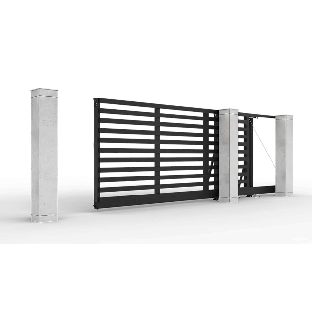 Автоматические откатные ворота Prestige 4 на 2 метра с приводом RTO-500 цвета RAL 9005M