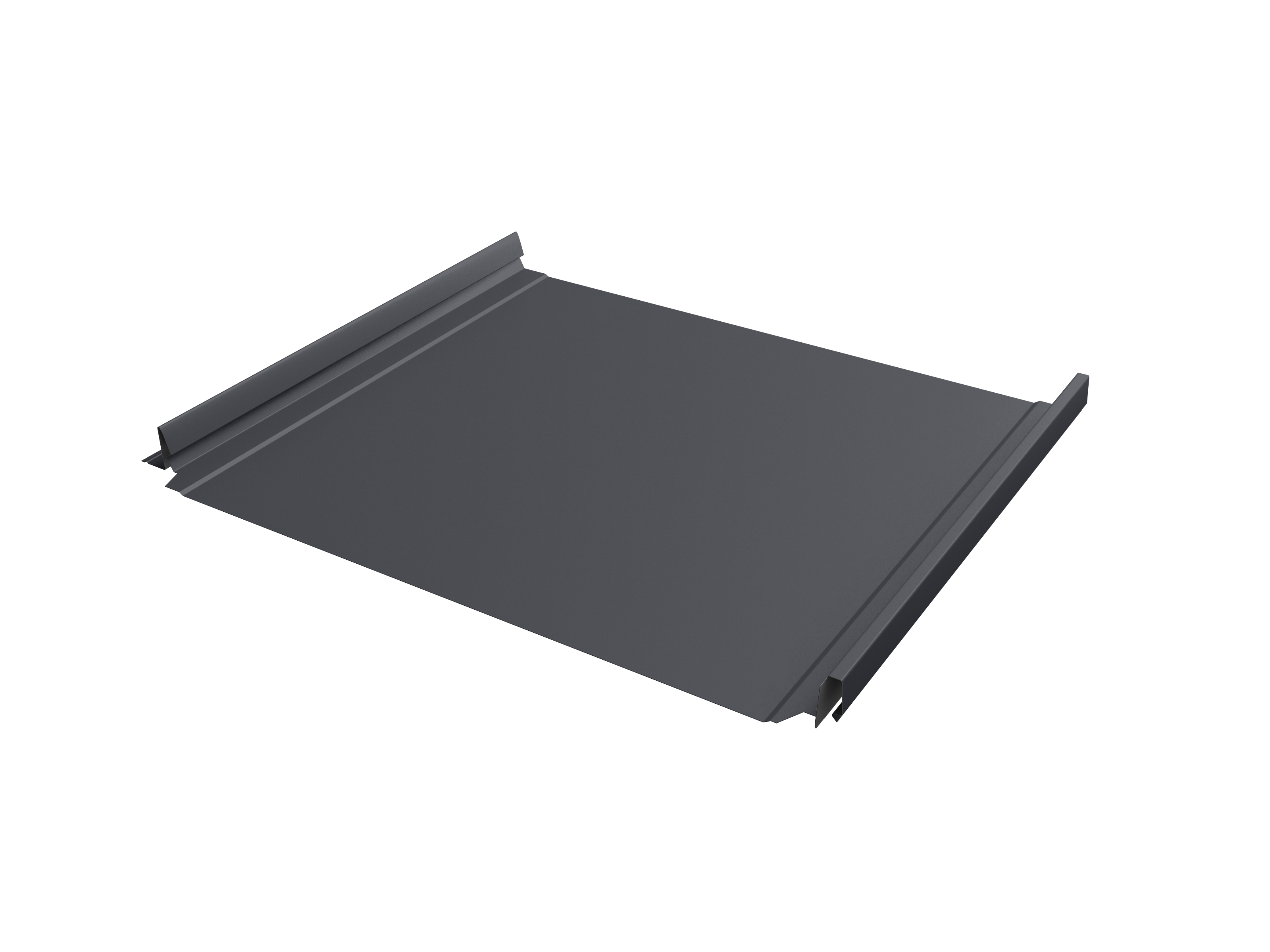 Кликфальц Pro Grand Line 0,45 Drap с пленкой на замках RAL 7024 мокрый асфальт