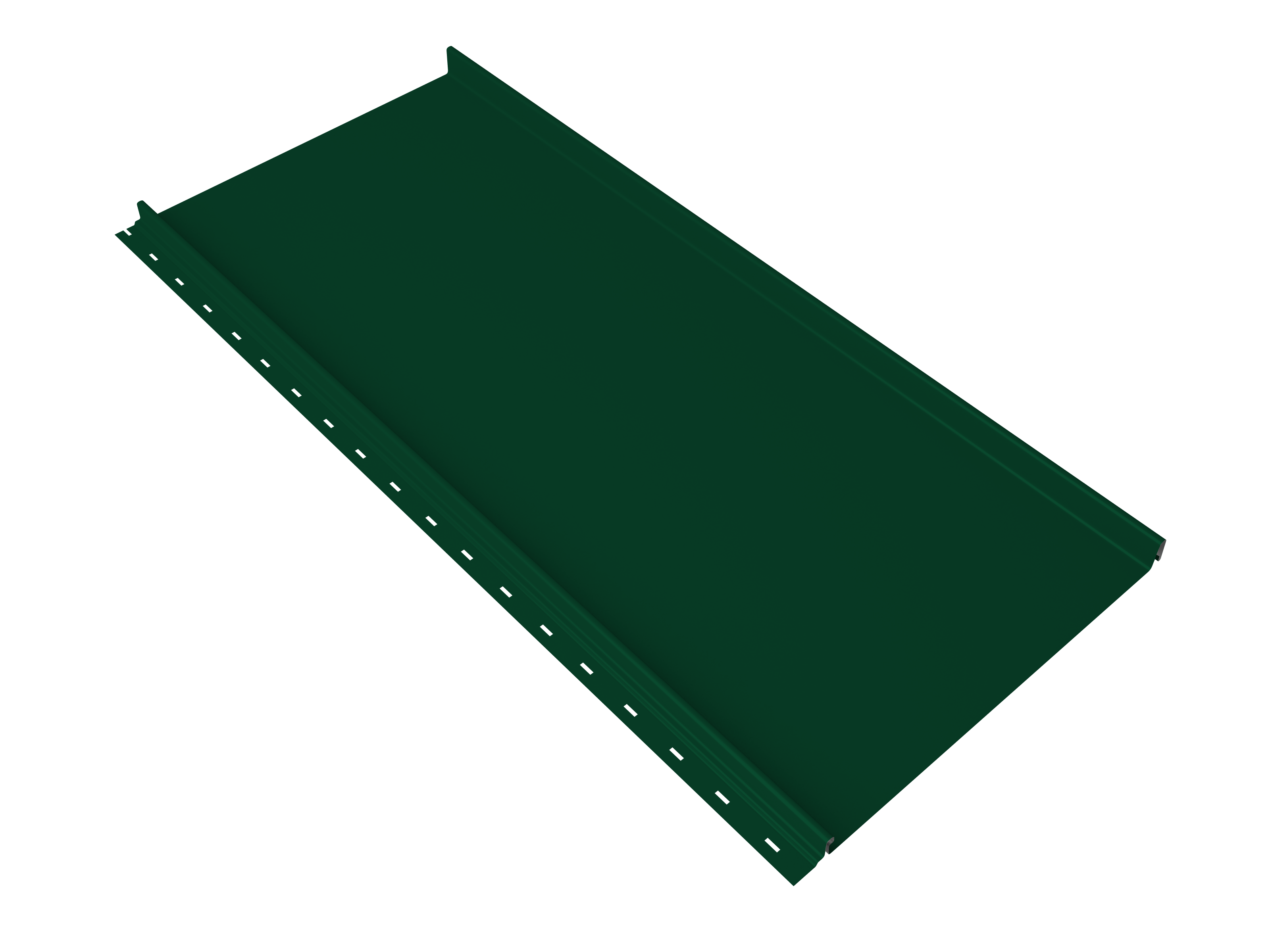 Кликфальц mini Grand Line 0,45 Drap TR с пленкой на замках RAL 6005 зеленый мох