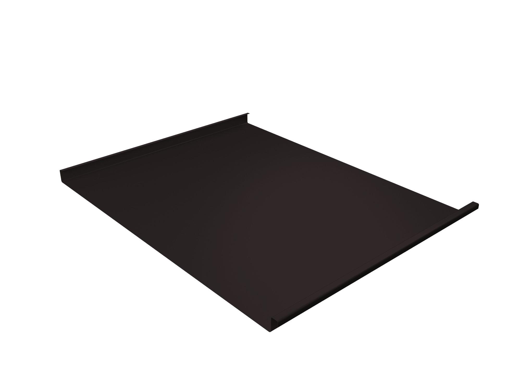 Фальц двойной стоячий Grand Line 0,45 Drap-double TX с пленкой на замках RAL 9005 черный