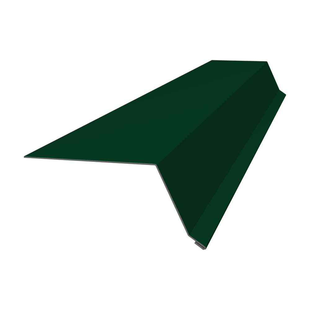 Планка капельник 100х55 0,45 PE с пленкой RAL 6005 зеленый мох (2м)