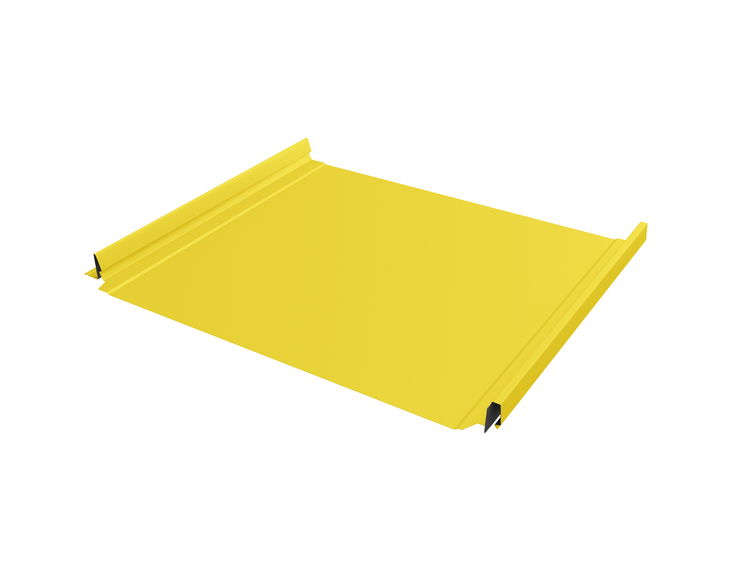 Кликфальц Pro Grand Line 0,45 PE с пленкой на замках RAL 1018 цинково-желтый