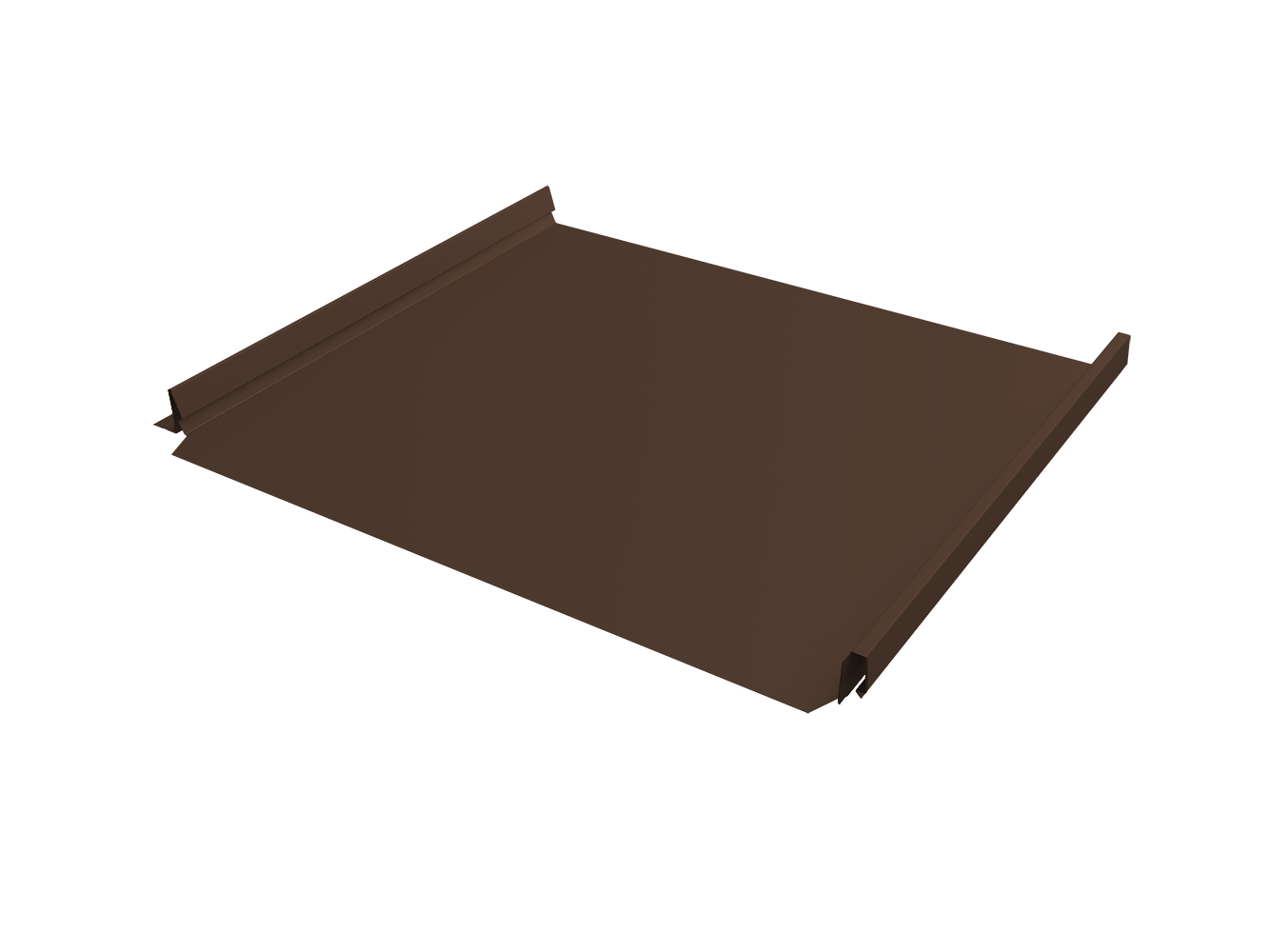 Кликфальц Pro v02 Grand Line 0,5 Velur X с пленкой на замках RAL 8017 шоколад