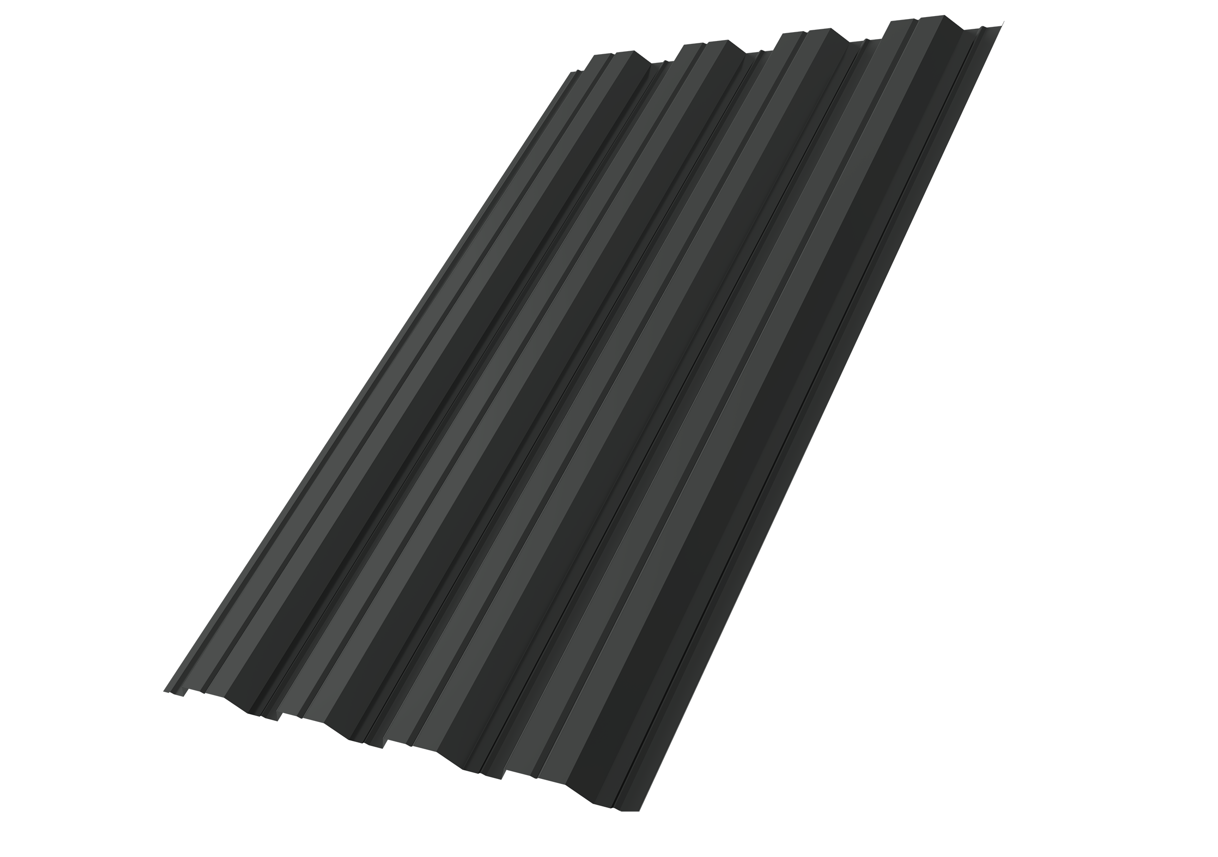 Профнастил НС44A Grand Line 0,5 Drap TX RAL 7016 антрацитово-серый