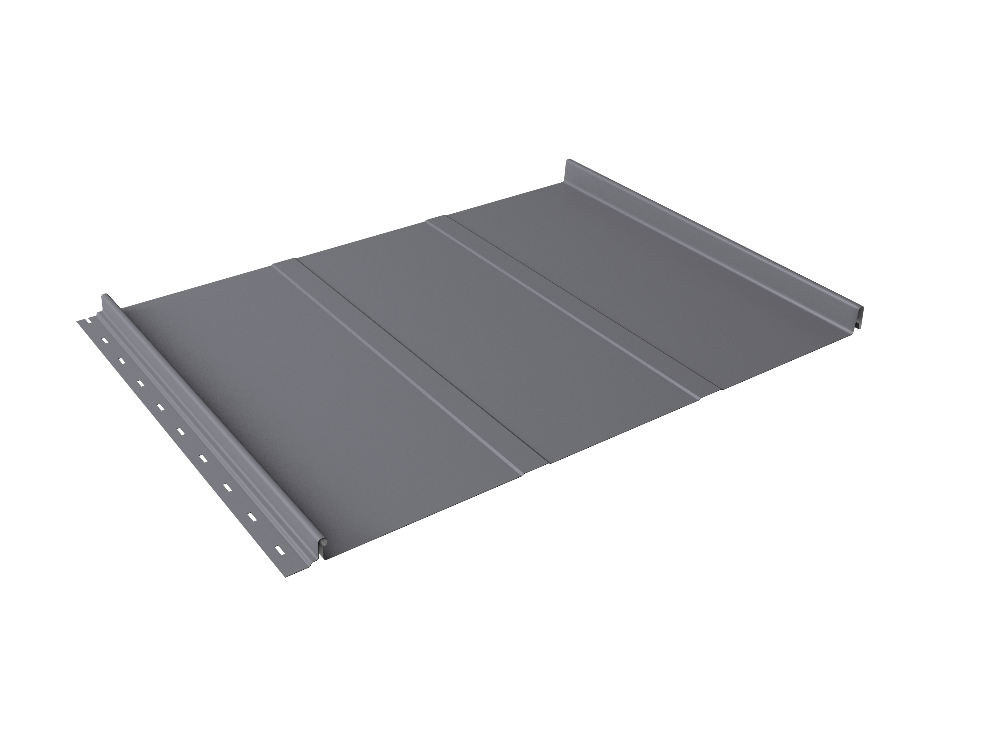 Кликфальц Line Grand Line 0,7 PE с пленкой на замках RAL 7004 сигнальный серый